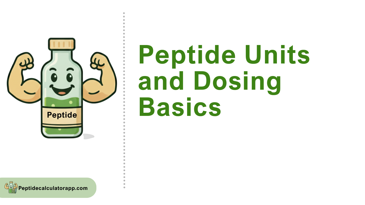 Peptide Units and Dosing Basics: mg, mcg, IU, and Syringe Measurements